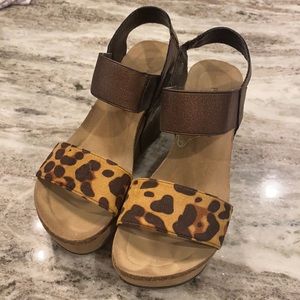 Leopard Wedges